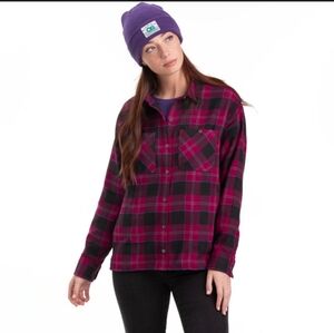 Outdoor Research Feedback Flanel Button Front Shirt Sz L